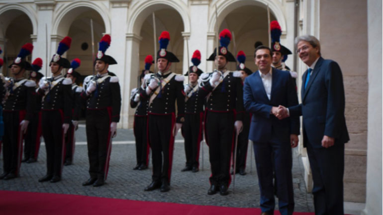 Συνάντηση Αλέξη Τσίπρα – Πάολο Τζεντιλόνι στη Ρώμη