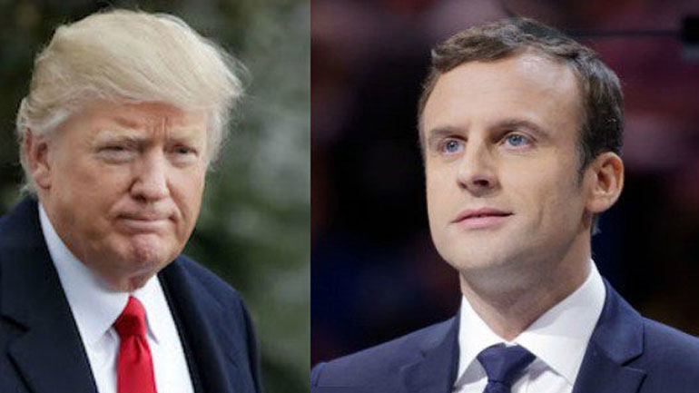 «Τη σημασία τήρησης» της πυρηνικής συμφωνίας τόνισε ο Μακρόν στον Τραμπ