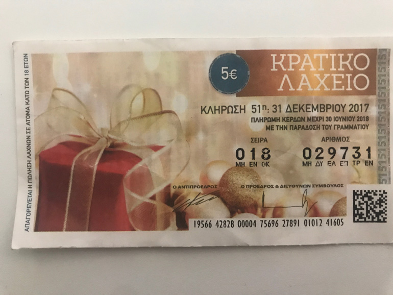 Ο τυχερός λαχνός των 250.000 ευρώ