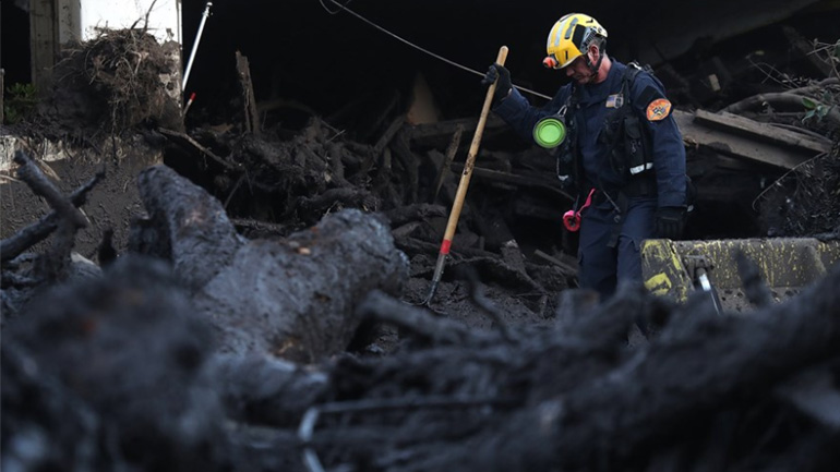 ΗΠΑ: Στους 19 νεκρούς αυξήθηκε ο απολογισμός της κατολίσθησης λάσπης στην Καλιφόρνια