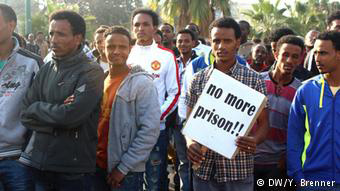 Αφρικανοί πρόσφυγες διαμαρτύρονται στους δρόμους του Τελ Αβίβ