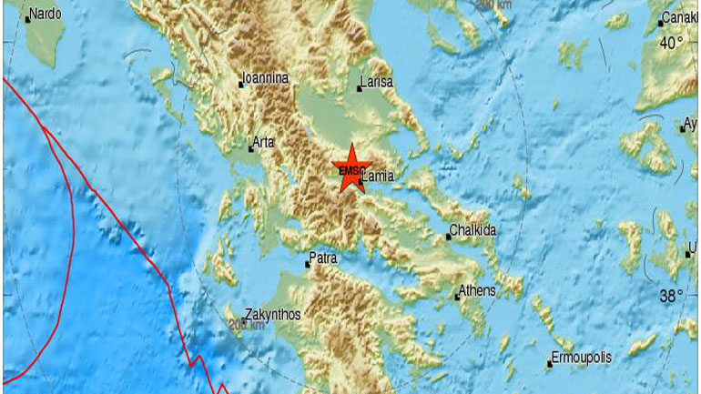 Σεισμός 3,1 Ρίχτερ στη Λαμία