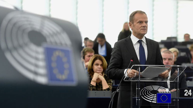 Τουσκ: Η Ε.Ε. παραμένει «πάντα ανοικτή» σε μια αλλαγή γνώμης από το Ηνωμένο Βασίλειο