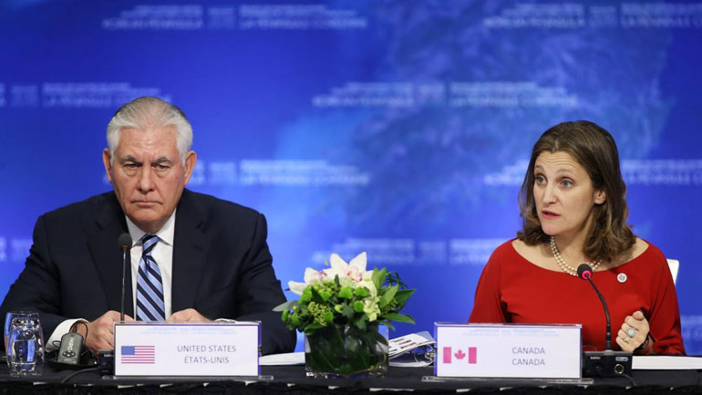 Οι ΥΠΕΞ των ΗΠΑ και του Καναδά διατρανώνουν ότι ο κόσμος δεν θα αποδεχθεί ποτέ πως η Βόρεια Κορέα είναι πυρηνική δύναμη