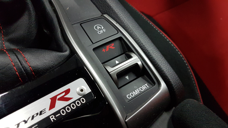Στο νέο Type R υπάρχουν πλέον 3 ρυθμίσεις...