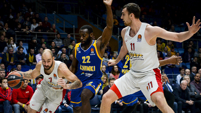 Έχασε χωρίς να παλέψει στη Μόσχα ο Ολυμπιακός, 82-54 η Χίμκι