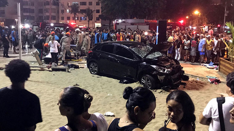 Βραζιλία: Αυτοκίνητο παρέσυρε πεζούς στην παραλία Κοπακαμπάνα – Νεκρό βρέφος, δεκάδες τραυματίες