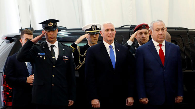 Μάικ Πενς: «Αυγή μιας νέας εποχής για την ειρήνη Ισραηλινών-Παλαιστινίων»