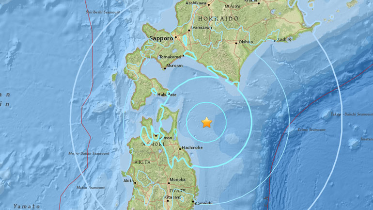 Ισχυρός σεισμός 6,2R στην Ιαπωνία