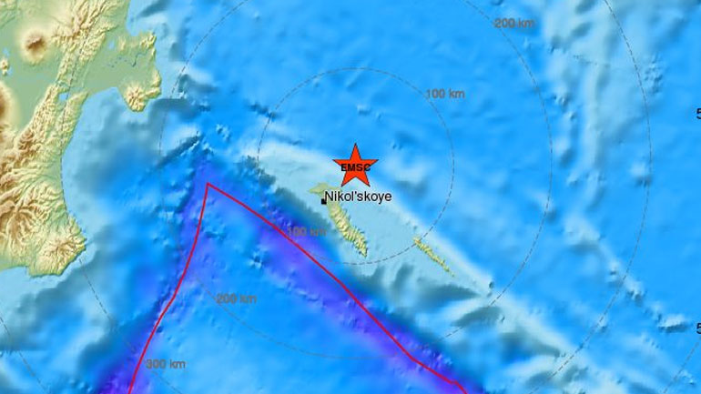 Σεισμός 6,4 R στη θαλάσσια περιοχή της ανατολικής Ρωσίας