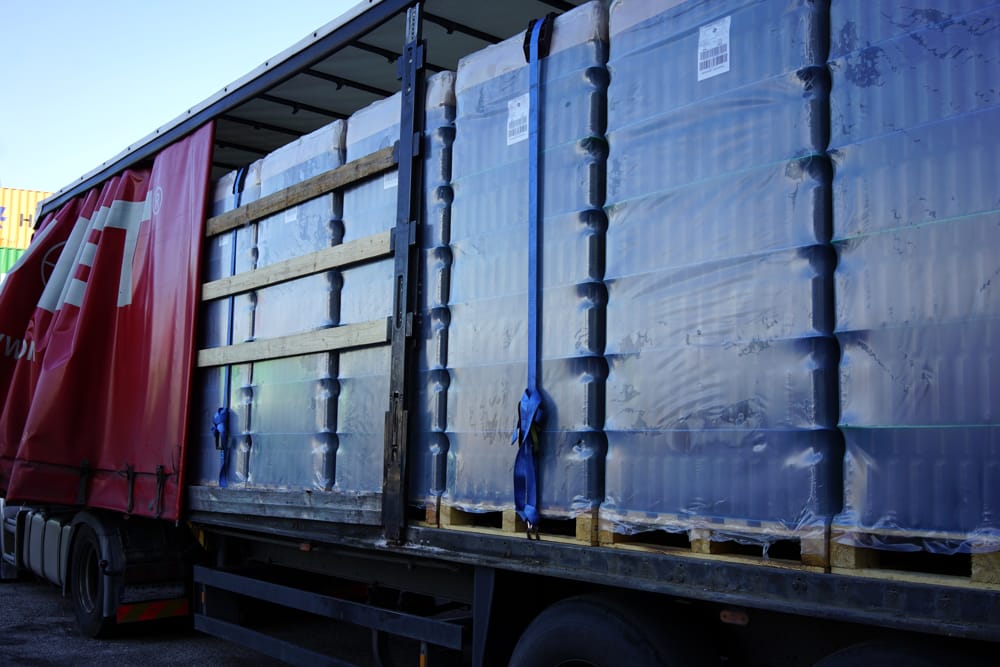 Το φορτηγό που μετέφερε τα τσιγάρα