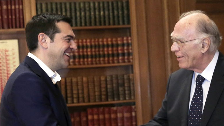 Το tweet του Αλέξη Τσίπρα για τη συνάντηση με τον Βασίλη Λεβέντη