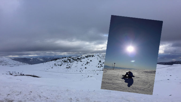 Όταν τα χιόνια λιώνουν παντού, στο Καϊμάκτσαλαν η χειμερινή ζωή συνεχίζεται
