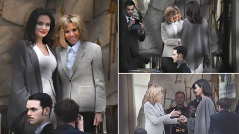 Στο Παρίσι η Angelina Jolie με τα παιδιά της