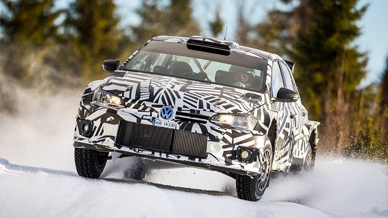 O Solberg δοκιμάζει το νέο VW Polo GTI R5