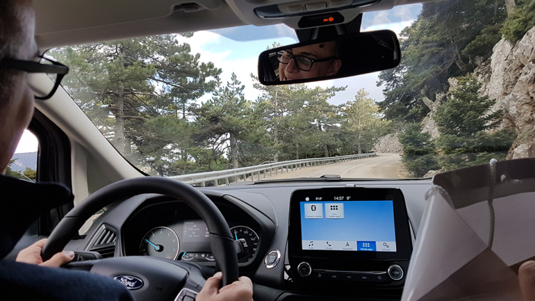 Ο Αλέξανδρος Κεσίδης πίσω από το τιμόνο του Ford Ecosport