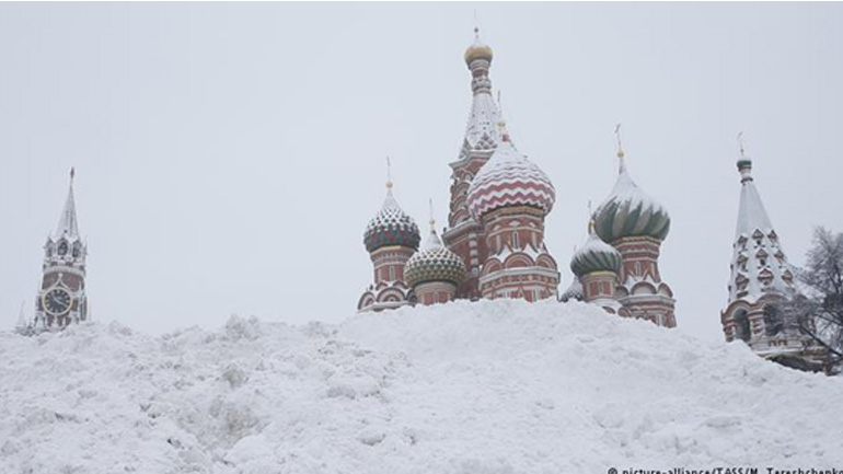Ρεκόρ χιονόπτωσης στη Μόσχα