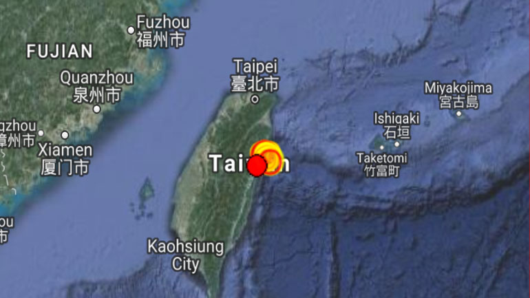 Σεισμός 6,4R στην Ταϊβάν