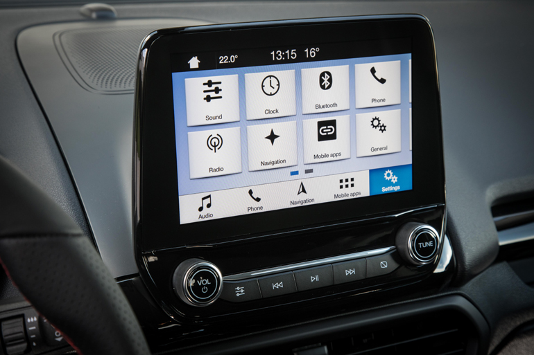 Η ανεξάρτητη οθόνη αφής που συναντήσαμε αρχικά στο νέο Fiesta εφοδιάζει πλέον και το Ecosport