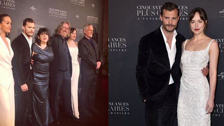 Έλαμψαν οι πρωταγωνιστές του «Fifty Shades Freed» στην πρεμιέρα της ταινίας στο Παρίσι