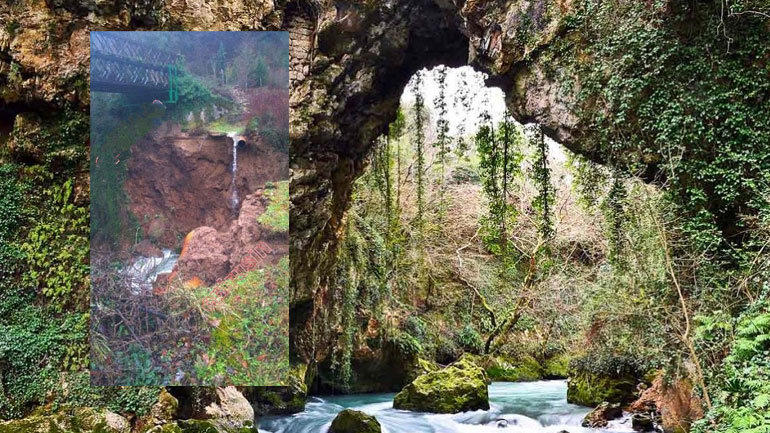 Ιωάννινα: Κατέρρευσε το Θεογέφυρο στη Ζίτσα