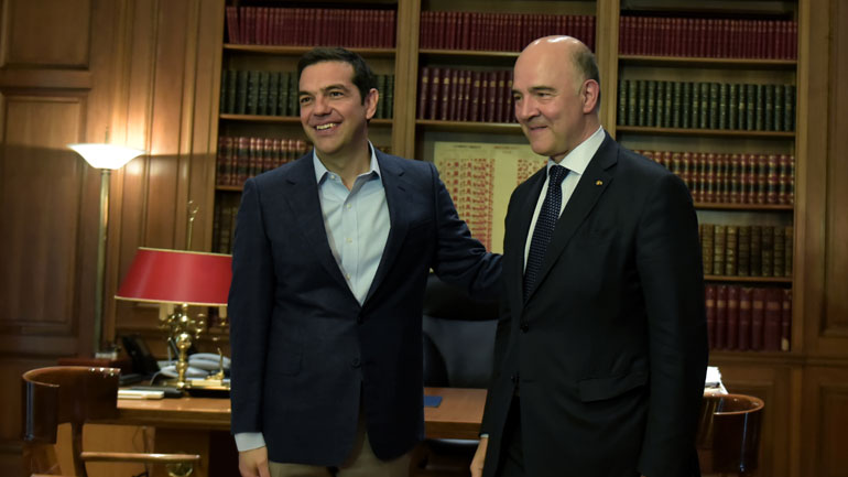 Σε εξέλιξη η συνάντηση Τσίπρα – Μοσκοβισί Σε εξέλιξη η συνάντηση Τσίπρα – Μοσκοβισί