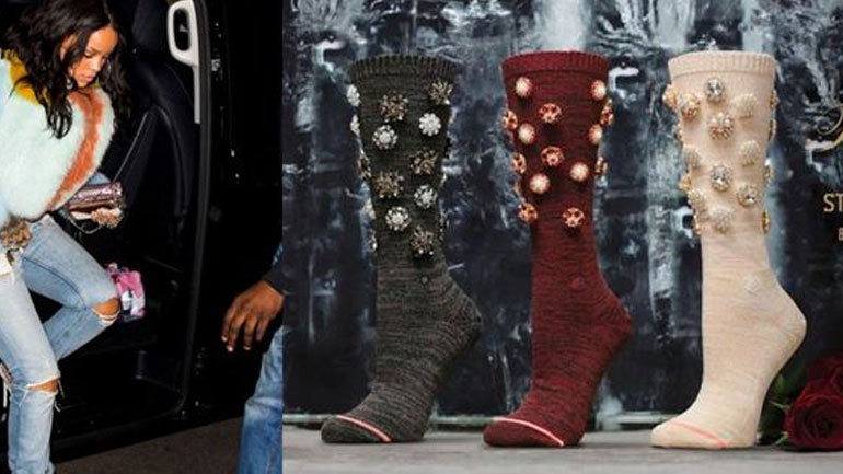 Η Rihanna λανσάρει μια νέα συλλογή με κάλτσες για την ημέρα των ερωτευμένων!