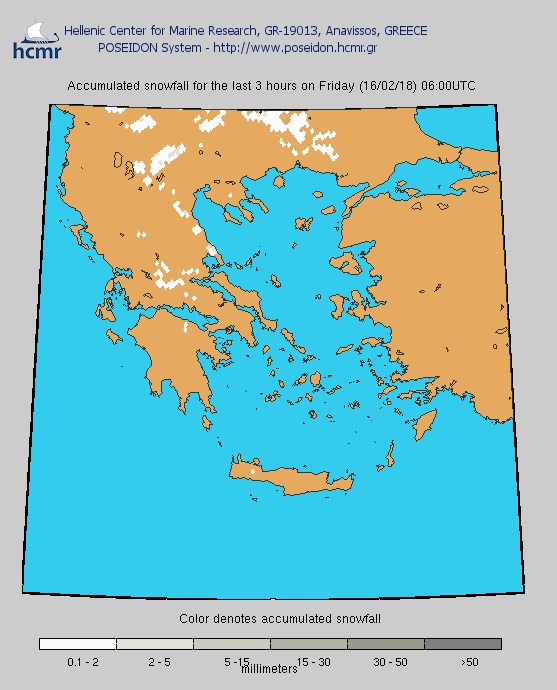 Χιονόπτωση το πρωί της Παρασκευής