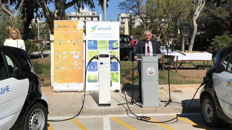 ΔΕΔΔΗΕ: Εγκαινιάστηκε o σταθμός φόρτισης ηλεκτρικών οχημάτων στο Λαύριο