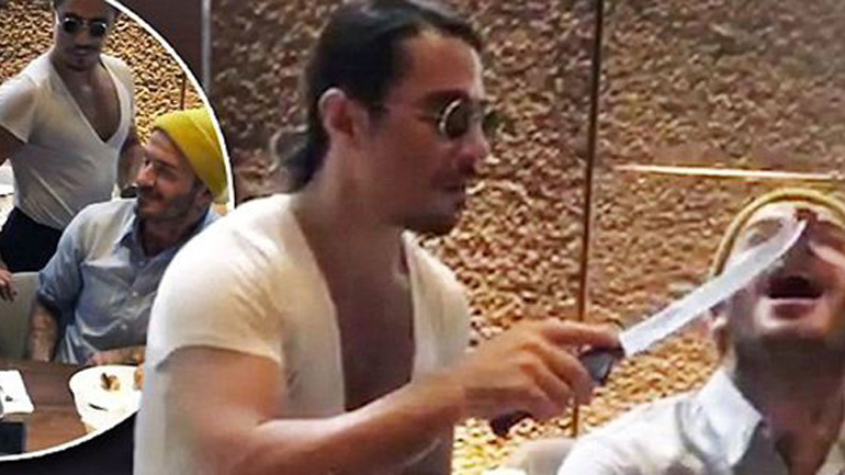 Οι Beckham ξετρελάθηκαν με τον Salt Bae και την κίνηση με το αλάτι!