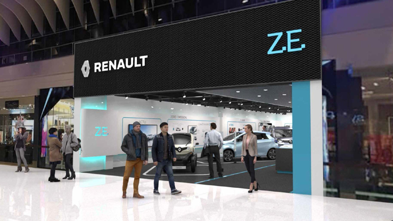 Άνοιξε το πρώτο κατάστημα ηλεκτρικών αυτοκινήτων της Renault Άνοιξε το πρώτο κατάστημα ηλεκτρικών αυτοκινήτων της Renault