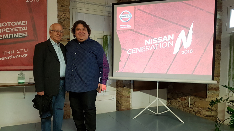 Ο Δημήτρης Παπαγεωργίου (αριστερά) με τον Πάρη Ποντίκα