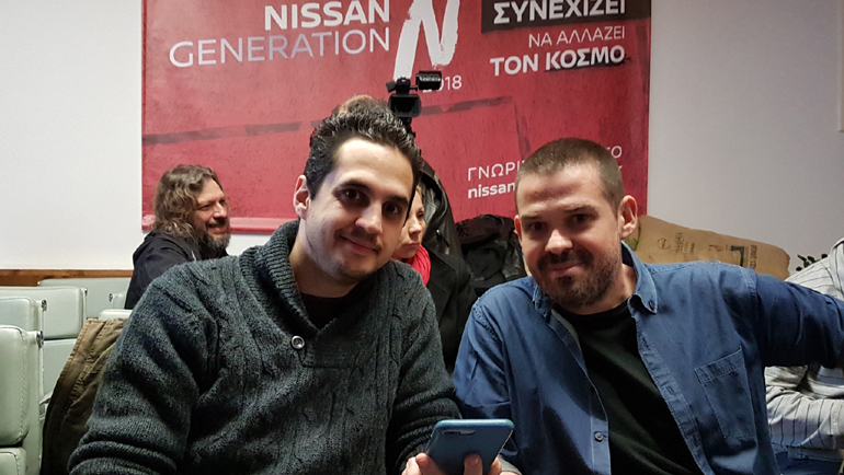 Γιώργος Σαργιαννίδης (αριστερά) και Μανώλης Σαλούρος. Μάχιμοι και οι δύο...