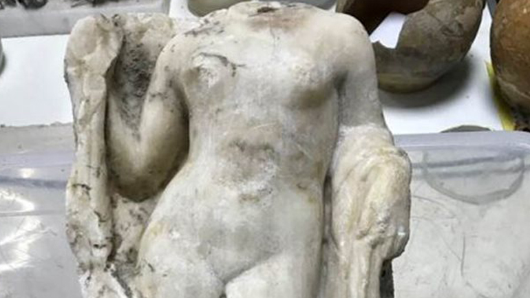 Ακέφαλο άγαλμα της Αφροδίτης βρέθηκε στο μετρό της Θεσσαλονίκης