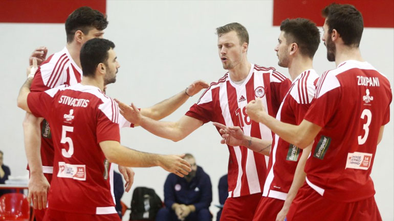 Βόλεϊ: Στο φάιναλ φορ του Κυπέλλου ο Ολυμπιακός, 3-0 σετ τον Ηρακλή Χαλκίδας