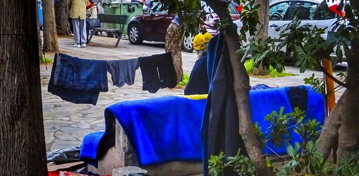 Η μπουγάδα του άστεγου