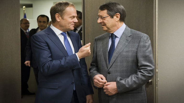 Τουσκ στον Αναστασιάση: «Η Ε.Ε. πρέπει να αντιδράσει στις τουρκικές ενέργειες στην κυπριακή ΑΟΖ»