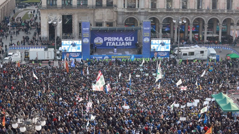 Ιταλία: Διαδηλώσεις της άκρας δεξιάς και αντιφασιστών πραγματοποιήθηκαν σε όλη τη χώρα