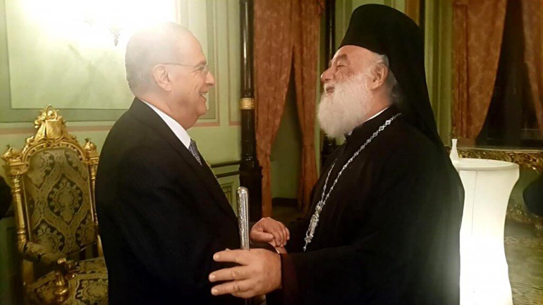 «Γίγαντα» της διπλωματίας χαρακτήρισε τον ΥΠΕΞ της Κύπρου Ι. Κασουλίδη, ο Πατριάρχης Αλεξανδρείας
