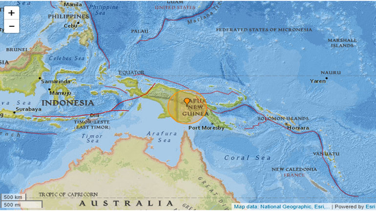 Σεισμός 7,6 Ρίχτερ στη Νέα Γουϊνέα