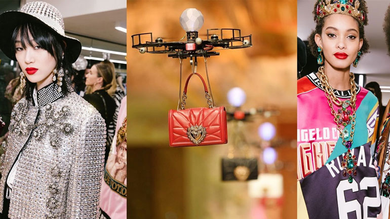 Drones και μοναδικές δημιουργίες στο «Secret and Diamond» show των D&G στο Μιλάνο