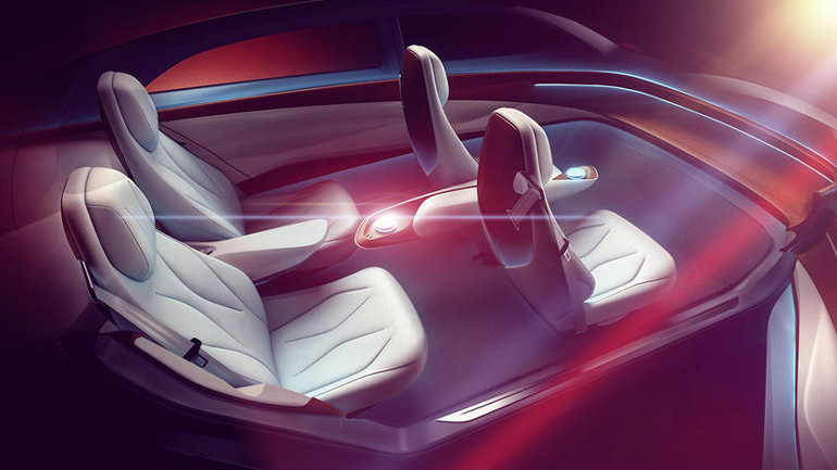 Πρωτότυπο VW χωρίς τιμόνι και πεντάλ Πρωτότυπο VW χωρίς τιμόνι και πεντάλ