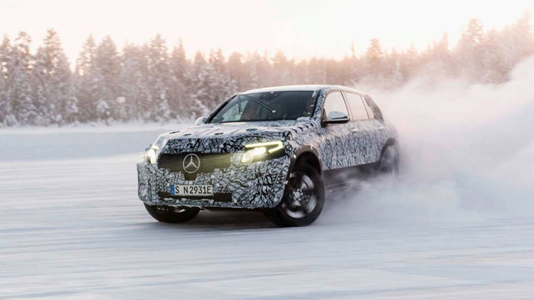 Η ηλεκτρική Mercedes EQC στους -35 βαθμούς Κελσίου