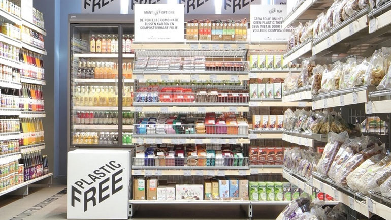 Ο πρώτος διάδρομος σουπερμάρκετ χωρίς πλαστικά άνοιξε στο Άμστερνταμ