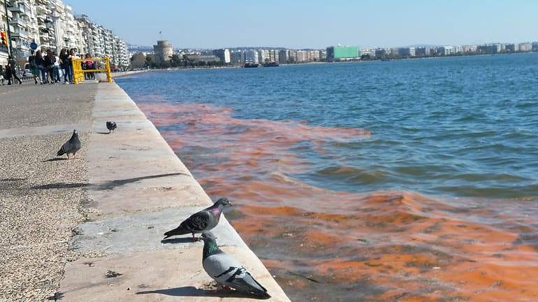 Μικρής έκτασης θαλάσσια ρύπανση στο Θερμαϊκό κόλπο