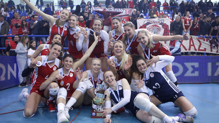 Βόλεϊ: Κυπελλούχος για 8η συνεχόμενη φορά ο Ολυμπιακός