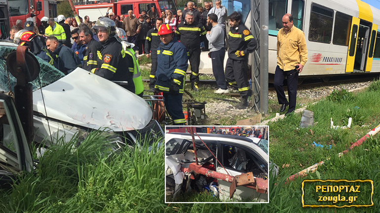 Σύγκρουση ΙΧ με τρένο στον Άγιο Στέφανο