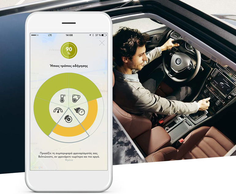 Ανάλογα με τον τρόπο που οδηγείς η εφαρμογή σε βοηθά να κάνεις ακόμα και οικονομία καυσίμου...