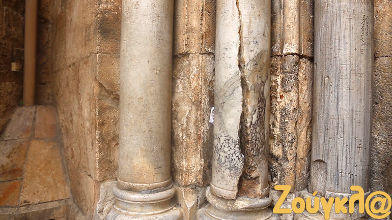 Η επίμαχη κολώνα του Ναού