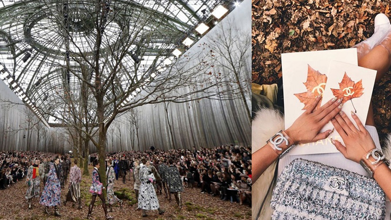 Chanel: O Karl Lagerfeld μεταμόρφωσε το Grand Palais σε δάσος για τη νέα επίδειξη του οίκου